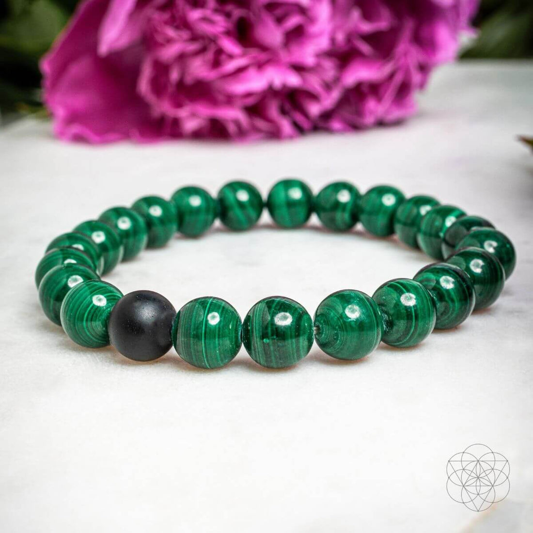 Steady Mind - Malachite & Onyx Double Bracelet