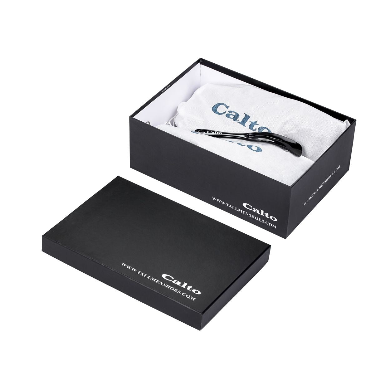 CALTO - Q212 - 2.6 Inches Taller (Black/Grey) - Ultra Lightweight Tennis Shoes