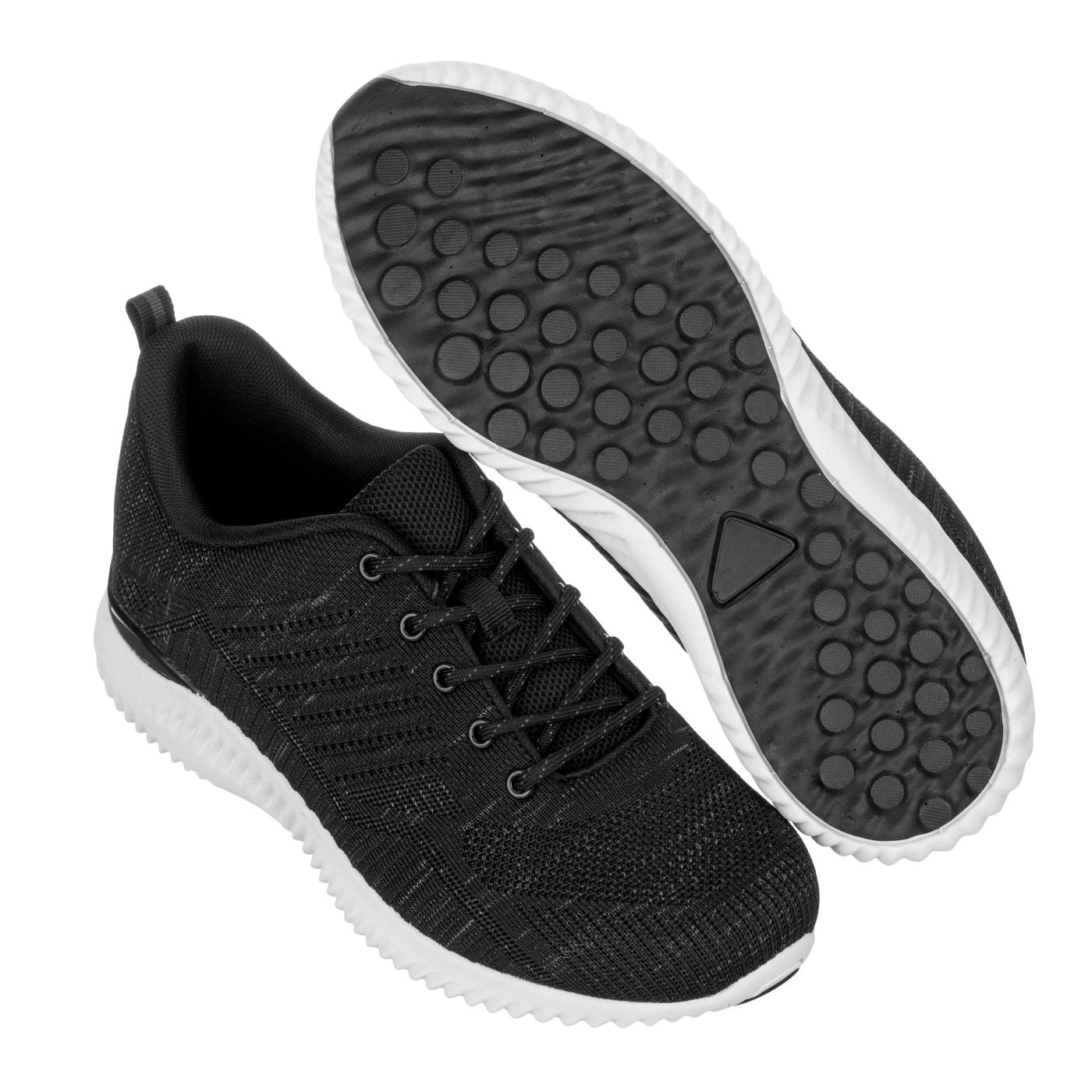 CALTO - Q212 - 2.6 Inches Taller (Black/Grey) - Ultra Lightweight Tennis Shoes