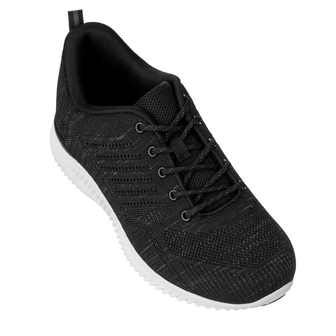 CALTO - Q212 - 2.6 Inches Taller (Black/Grey) - Ultra Lightweight Tennis Shoes