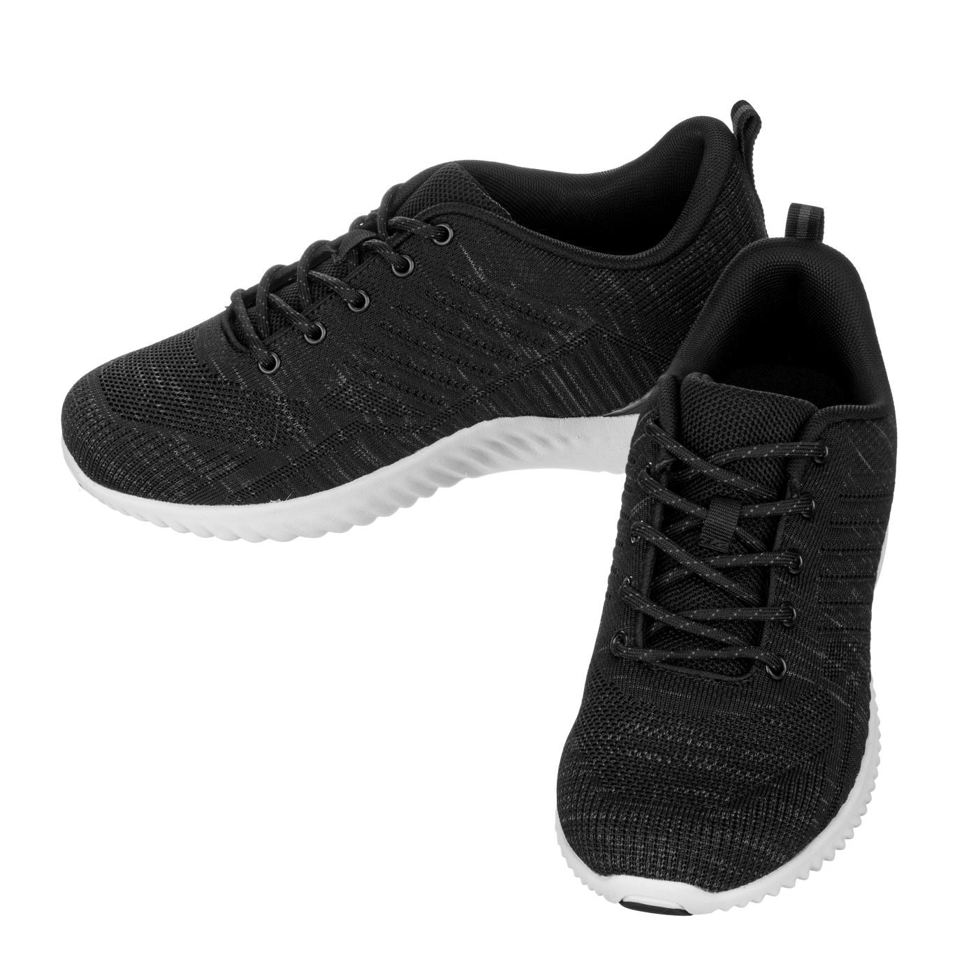 CALTO - Q212 - 2.6 Inches Taller (Black/Grey) - Ultra Lightweight Tennis Shoes
