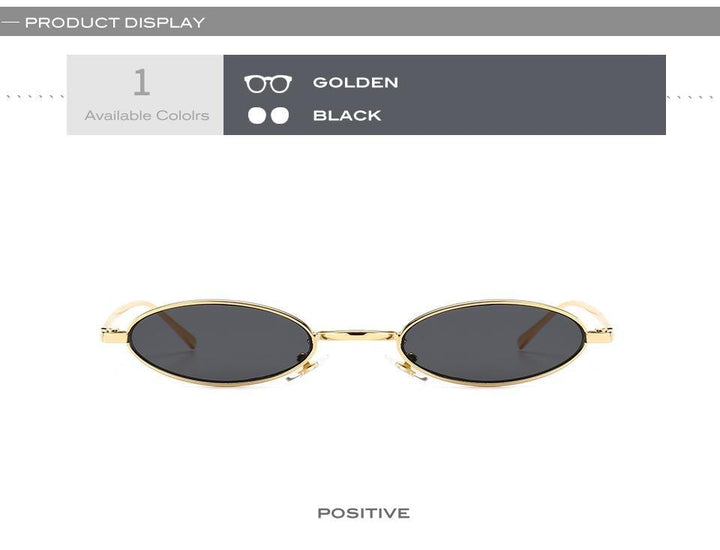 Vintage Oval Sunglasses Metal Frame Oval Sunglasses Sunglasses Retro Sunglasses For Women New Oval Shape Sunglasses For Ladies Eyewear Small Frame Sun Glasses For  Women/Men Mirror
