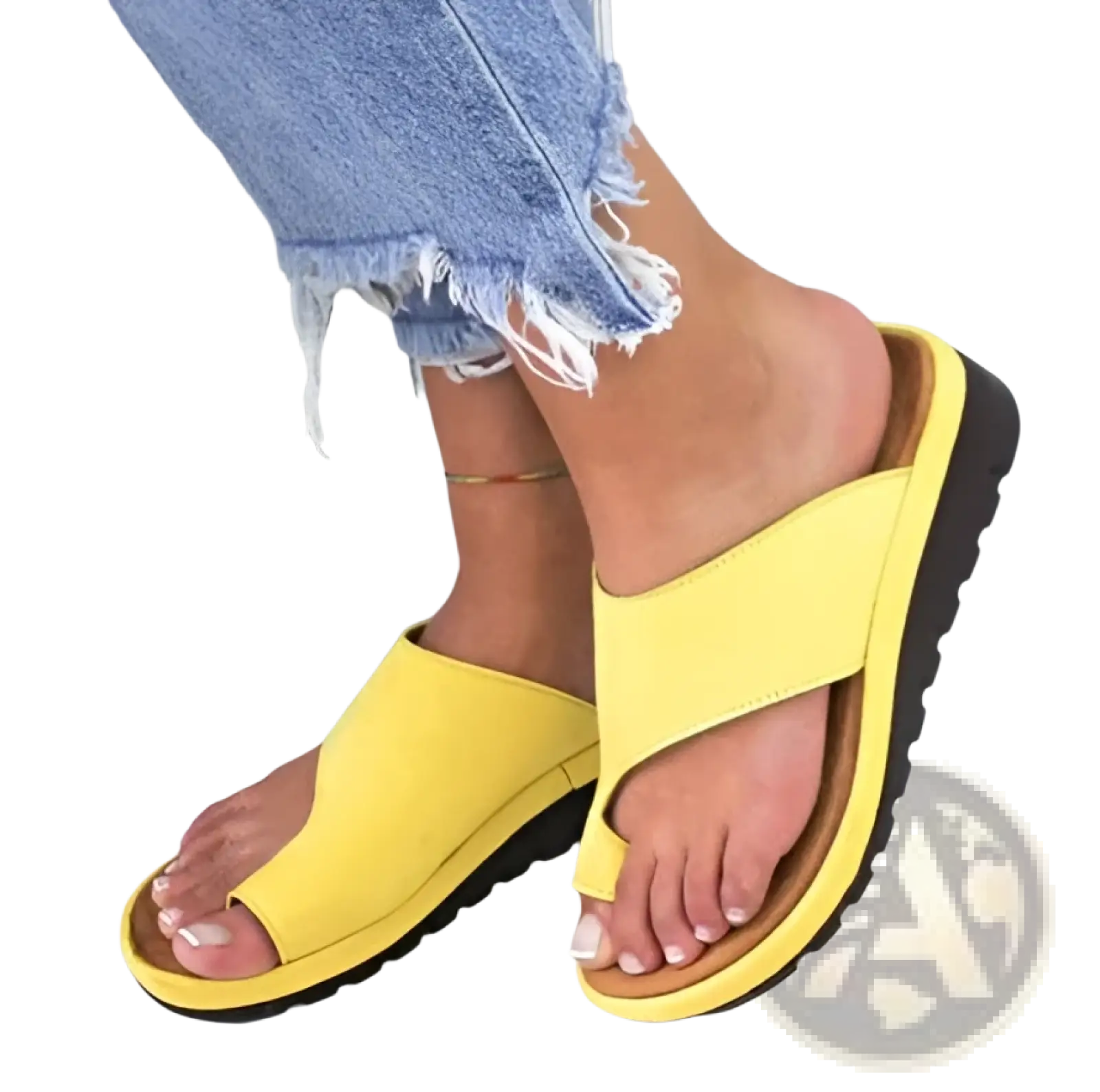 Women Flat Slide Sandals Open Toe Plus Size 43
