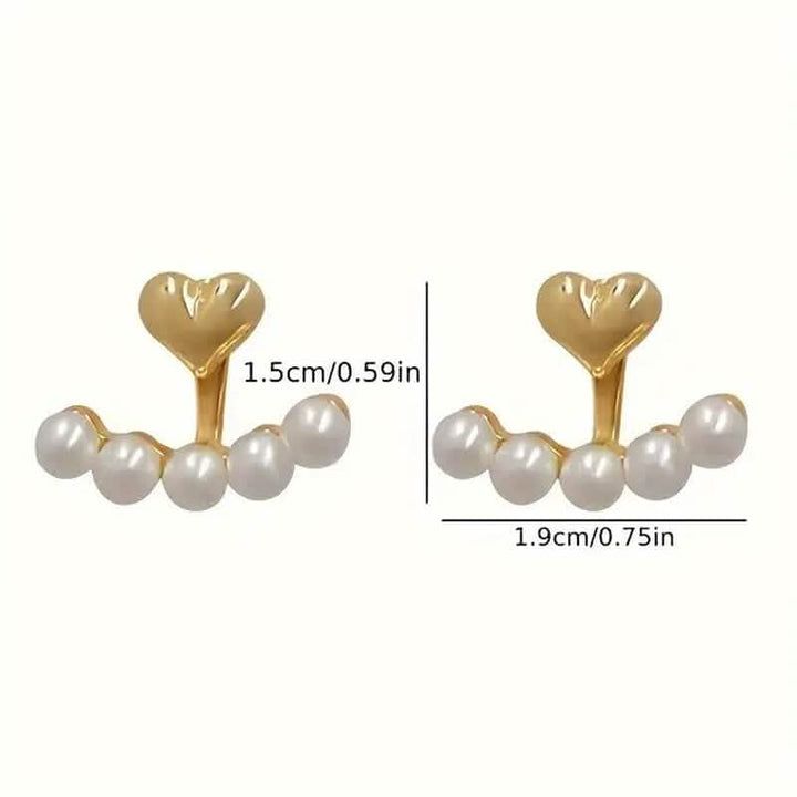 Women's Fashion Earrings Bohemian Style Imitation Pearl Inlay