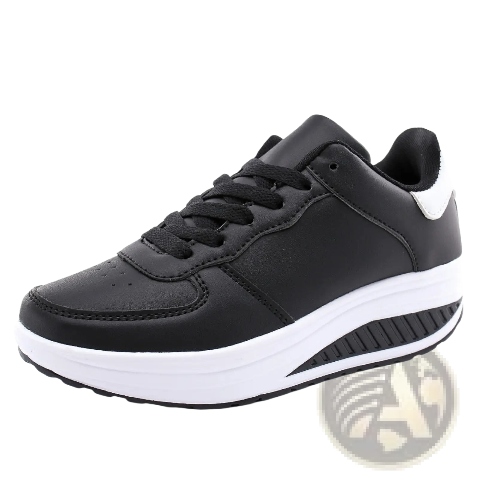 Women's Platform Sneakers Leather Mesh Sports Shoes