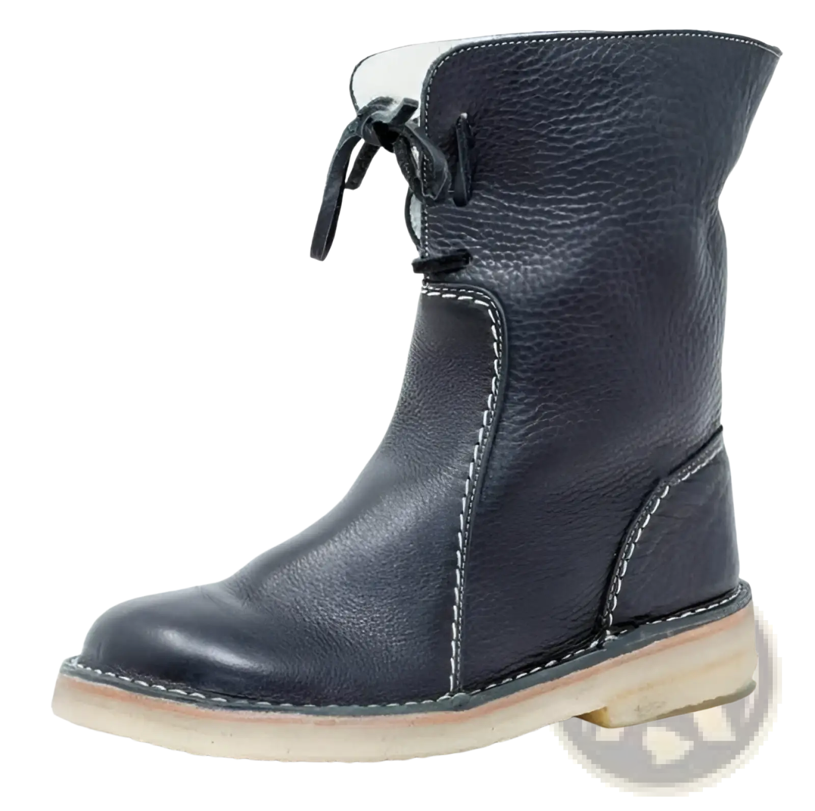 Women's Shearling Lined Leather Martin Boots