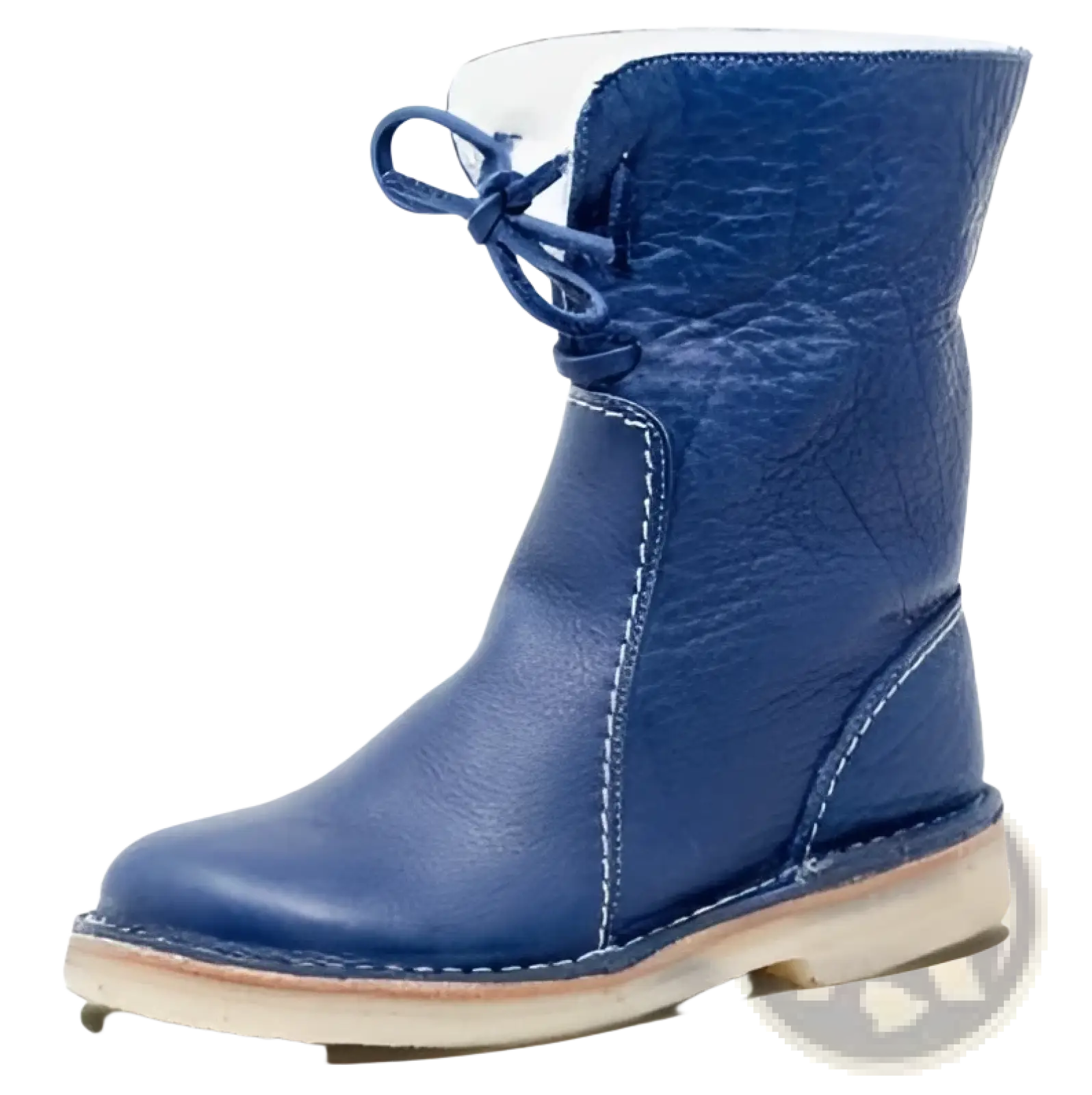 Women's Shearling Lined Leather Martin Boots
