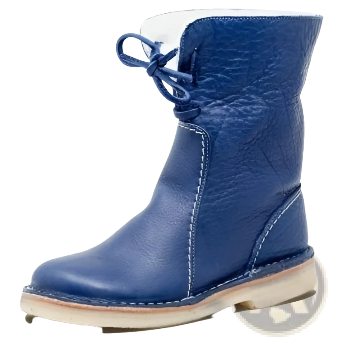 Women's Shearling Lined Leather Martin Boots