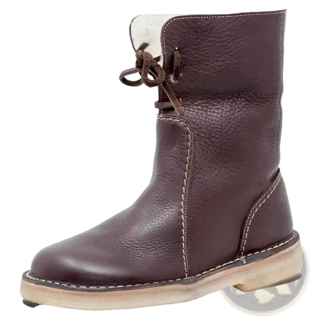 Women's Shearling Lined Leather Martin Boots